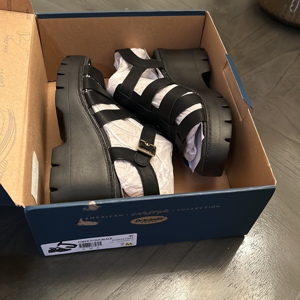 DR. SCHOLL'S Women's Check It Out Ankle Strap Sandals - Picture 2 of 14